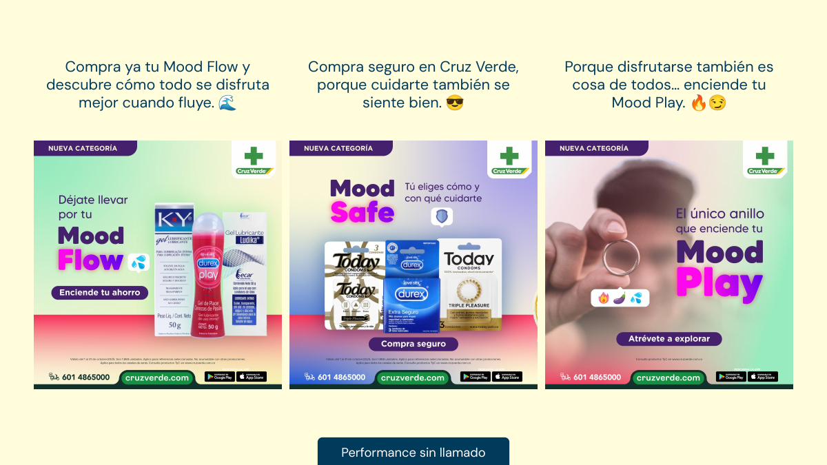 Piezas de performance Mood ON